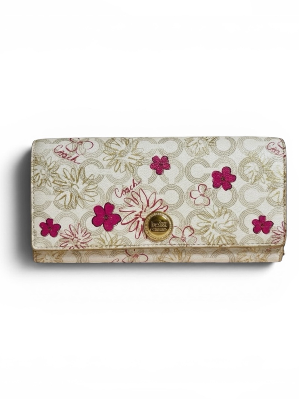 Coach Waverly Floral Y2K Signature C Long Wallet (EUC)